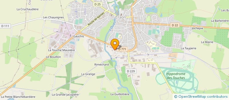 localisation de l'entreprise ENTREPRISE JEAN-MARIE BOSSUET à CRAON