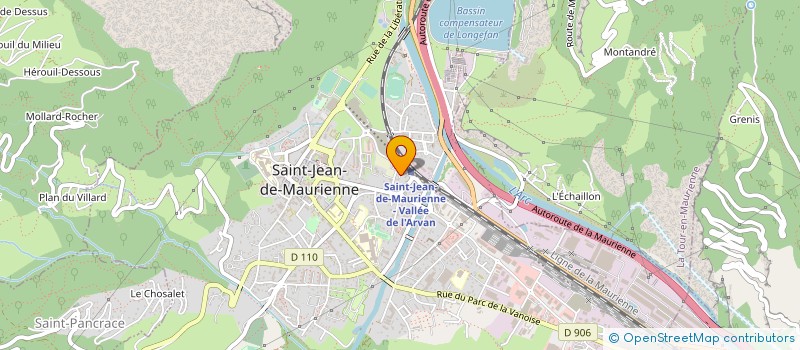 localisation de l'entreprise ENTREPRISE JEAN-NOEL ANSELME à SAINT-JEAN-DE-MAURIENNE