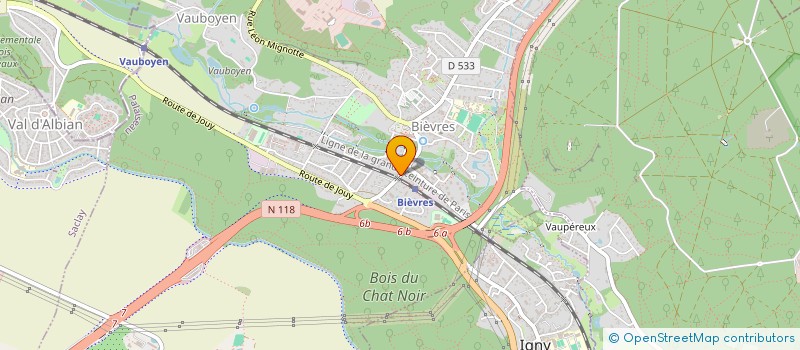 localisation de l'entreprise ENTREPRISE JEAN PAGES  BIEVRES