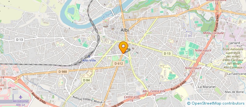 localisation de l'entreprise ENTREPRISE JEROME FERNANDEZ à ALBI