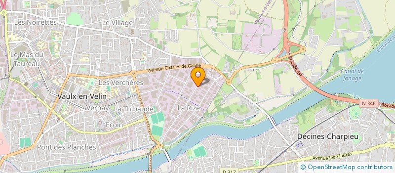 localisation de l'entreprise ENTREPRISE JIMENEZ SA  VAULX-EN-VELIN