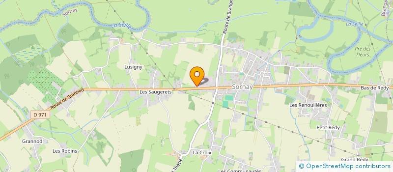 localisation de l'entreprise ENTREPRISE JOEL PUGET ET FILS à SORNAY