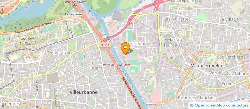 localisation de l'entreprise ENTREPRISE JONROND SARL à VILLEURBANNE