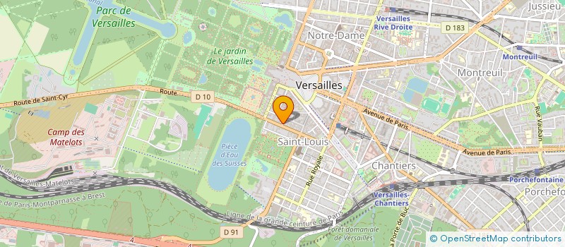 localisation de l'entreprise ENTREPRISE JOSE ESTEVES à VERSAILLES