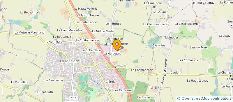 localisation de l'entreprise ENTREPRISE JOUBREL à LA MEZIERE