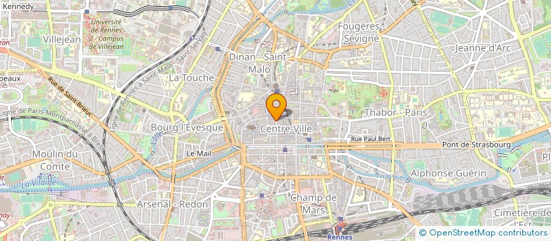 localisation de l'entreprise ENTREPRISE JOUENARD à RENNES