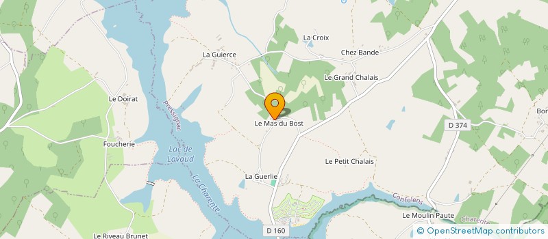 localisation de l'entreprise ENTREPRISE JP ALVES EURL à CHASSENON
