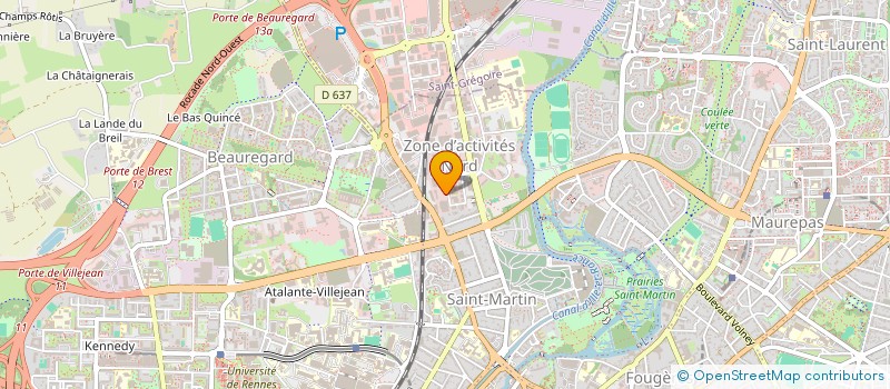 localisation de l'entreprise ENTREPRISE JULES CHALMEL  RENNES