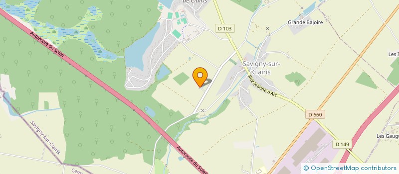 localisation de l'entreprise ENTREPRISE JULIEN JEREMI  SAVIGNY-SUR-CLAIRIS