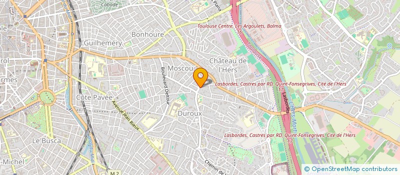 localisation de l'entreprise ENTREPRISE JULIEN MONTENON à TOULOUSE