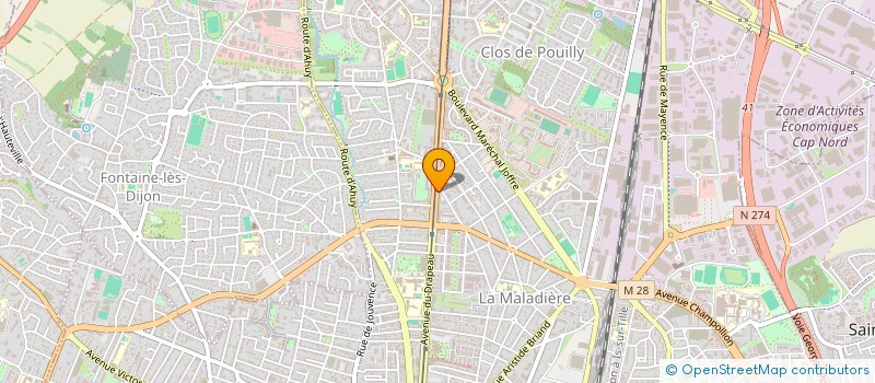 localisation de l'entreprise ENTREPRISE JUPOLLI à DIJON