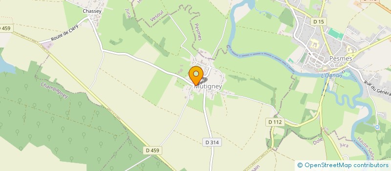 localisation de l'entreprise ENTREPRISE JURASSIENNE DU BATIMENT  MUTIGNEY