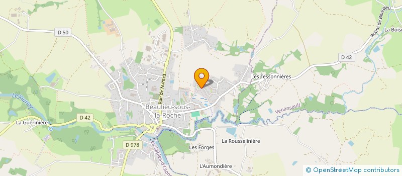 localisation de l'entreprise ENTREPRISE JUSTIN HERBRETEAU à BEAULIEU-SOUS-LA-ROCHE