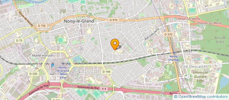 localisation de l'entreprise ENTREPRISE KENNY TRAVAUX  NOISY-LE-GRAND