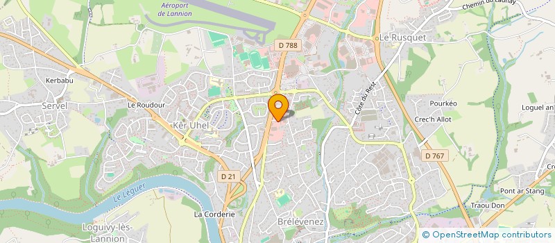 localisation de l'entreprise ENTREPRISE KERAMBRUN à LANNION