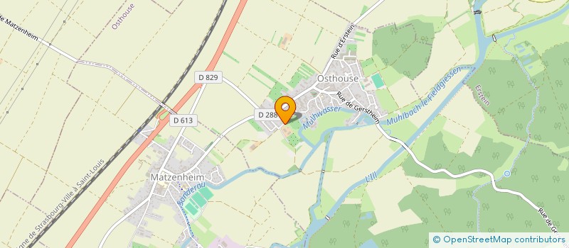 localisation de l'entreprise ENTREPRISE KRETZ  OSTHOUSE