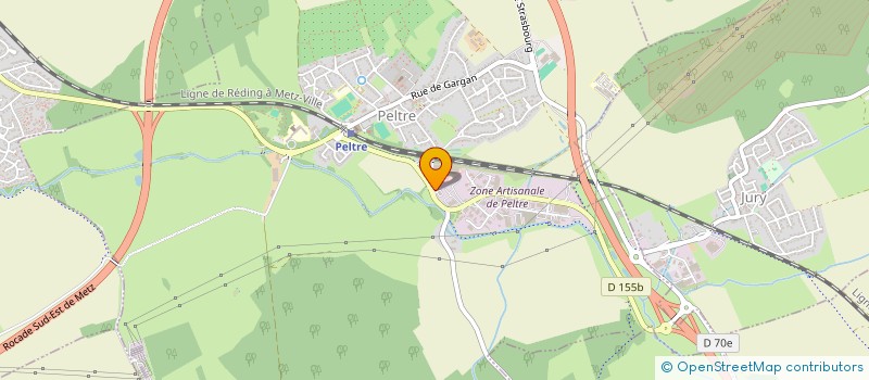 localisation de l'entreprise ENTREPRISE KRIER  PELTRE