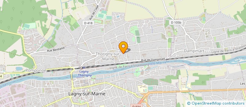 localisation de l'entreprise ENTREPRISE KUBAS à THORIGNY-SUR-MARNE