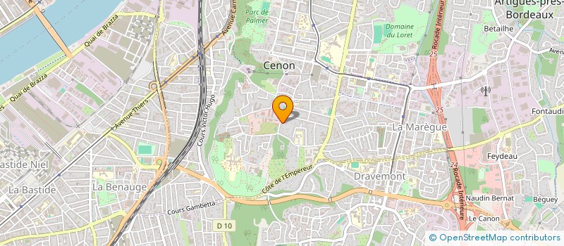 localisation de l'entreprise ENTREPRISE L. DUMONT  CENON