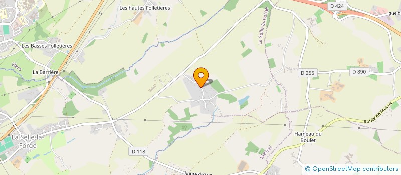 localisation de l'entreprise ENTREPRISE LABAUME à LA SELLE-LA-FORGE
