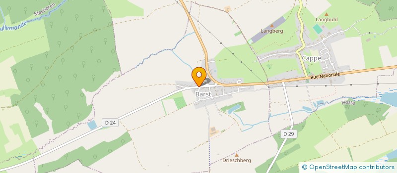 localisation de l'entreprise ENTREPRISE LACK  BARST