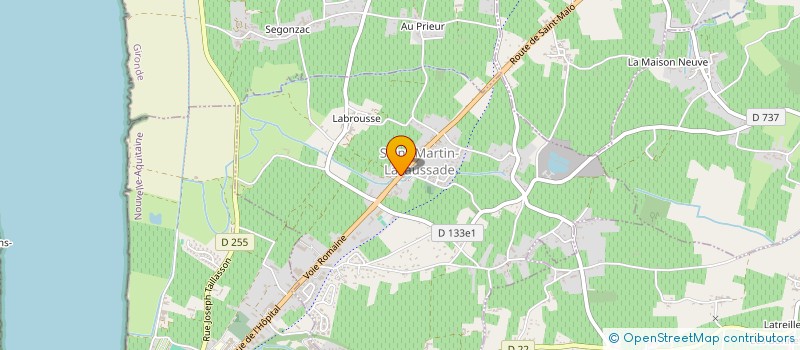 localisation de l'entreprise ENTREPRISE LADEGAILLERIE DANIEL SARL  SAINT-MARTIN-LACAUSSADE