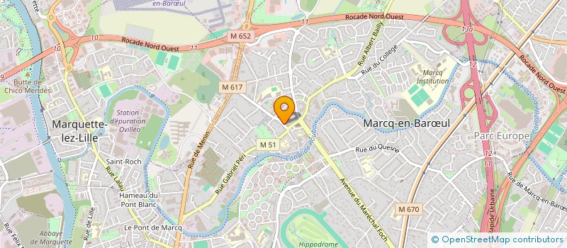localisation de l'entreprise ENTREPRISE LADEVEZE à MARCQ-EN-BARŒUL