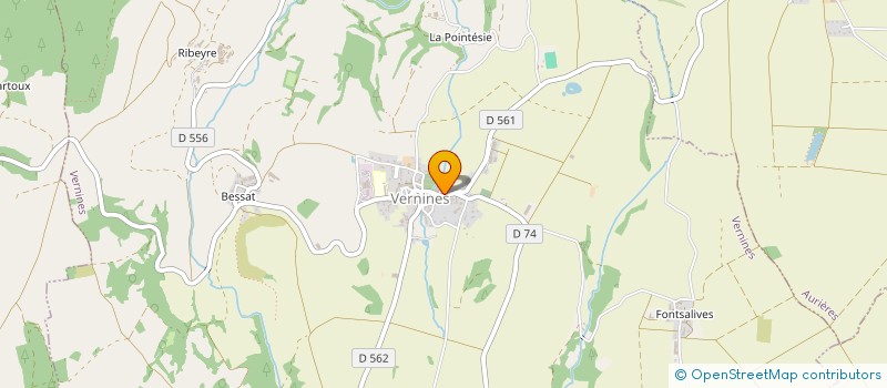 localisation de l'entreprise ENTREPRISE LAFARGE  VERNINES