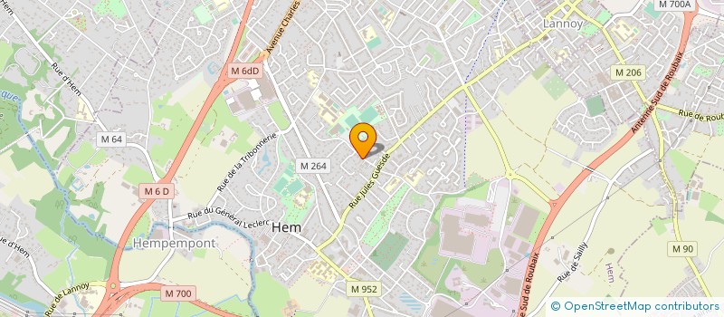 localisation de l'entreprise ENTREPRISE LAINE à HEM