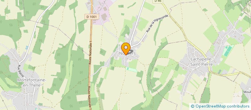 localisation de l'entreprise ENTREPRISE LALANDE  NOVILLERS