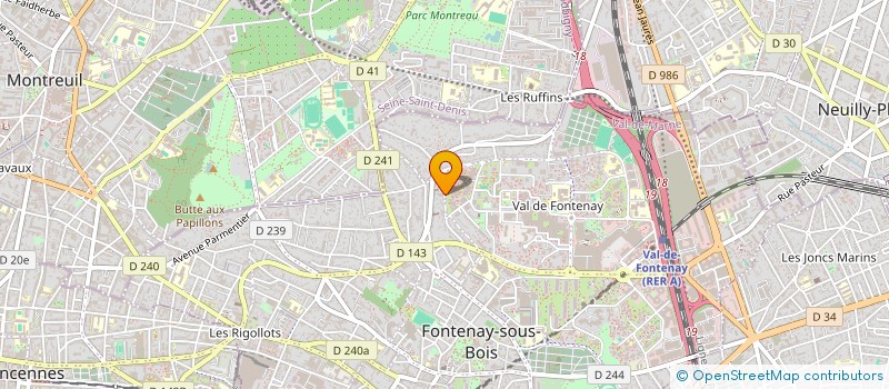 localisation de l'entreprise ENTREPRISE LALLEMENT-COQUET à FONTENAY-SOUS-BOIS