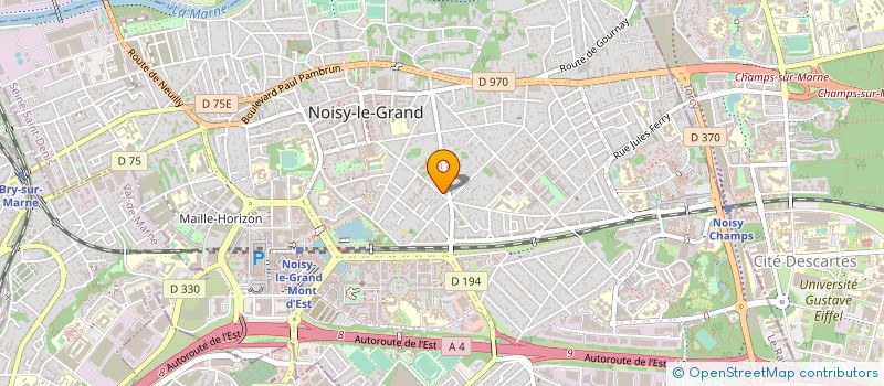 localisation de l'entreprise ENTREPRISE LAMOS à NOISY-LE-GRAND