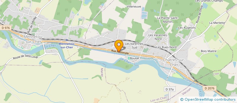 localisation de l'entreprise ENTREPRISE LANDRE SAS à SAINT-JULIEN-SUR-CHER