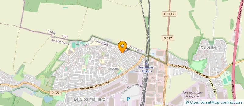 localisation de l'entreprise ENTREPRISE LAPARRA  FOSSES