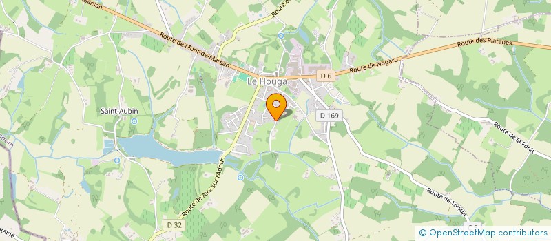 localisation de l'entreprise ENTREPRISE LARRERE  LE HOUGA