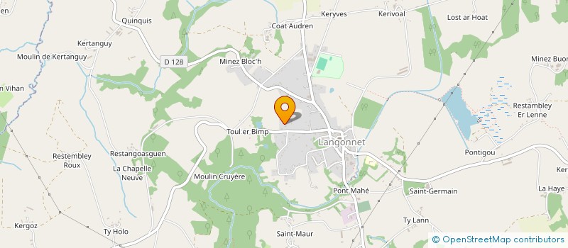 localisation de l'entreprise ENTREPRISE LARVOR  LANGONNET