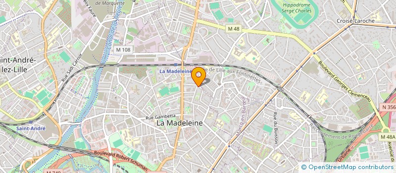 localisation de l'entreprise ENTREPRISE LAURELLA  LA MADELEINE