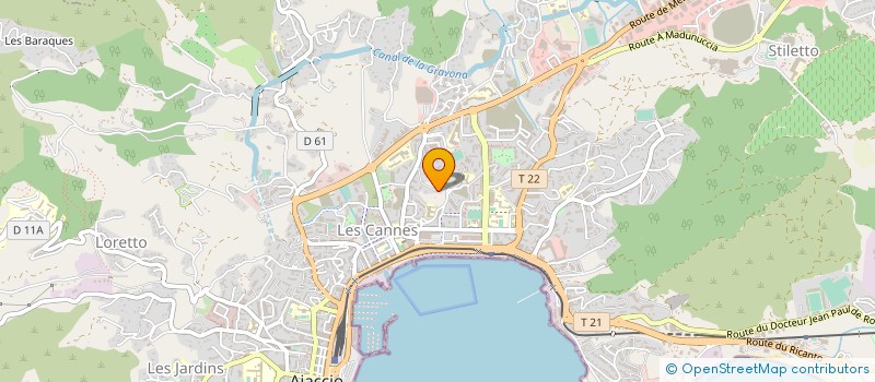 localisation de l'entreprise ENTREPRISE LAURENT à AJACCIO