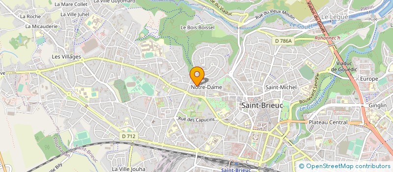 localisation de l'entreprise ENTREPRISE LAVENANT à SAINT-BRIEUC