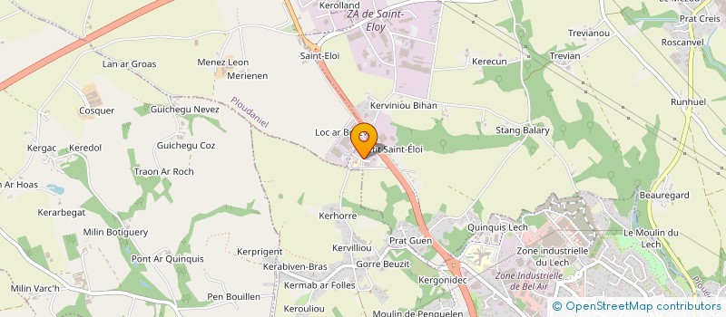 localisation de l'entreprise ENTREPRISE LAZOU à PLOUEDERN