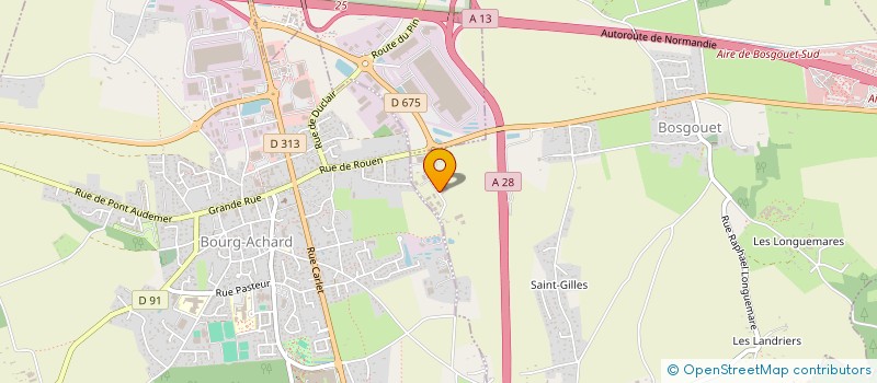 localisation de l'entreprise ENTREPRISE LE BAIL  BOSGOUET