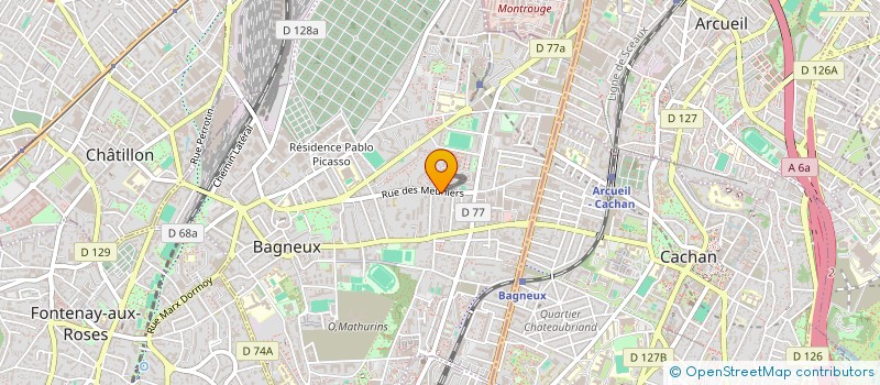localisation de l'entreprise ENTREPRISE LE CORRE à BAGNEUX