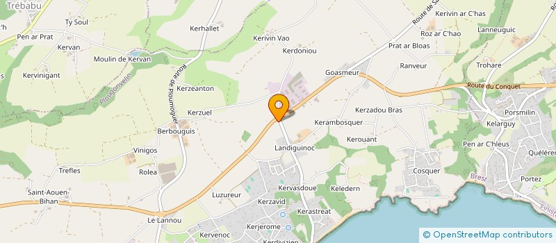 localisation de l'entreprise ENTREPRISE LE GAC à PLOUGONVELIN