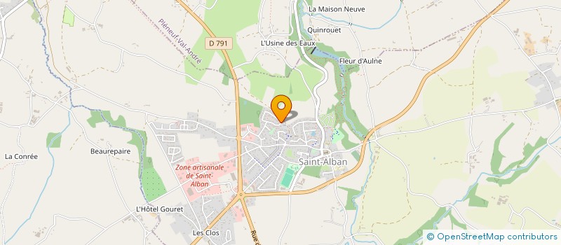 localisation de l'entreprise ENTREPRISE LE GALL YOANN  SAINT-ALBAN