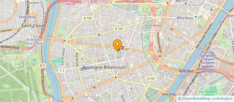 localisation de l'entreprise ENTREPRISE LE GOIC à BOULOGNE-BILLANCOURT