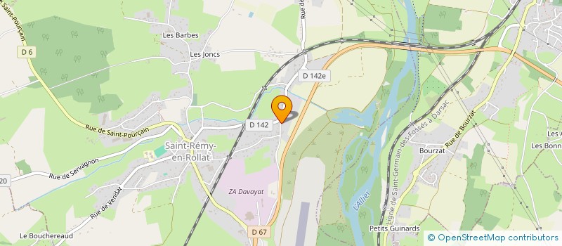 localisation de l'entreprise ENTREPRISE LE PORH à SAINT-REMY-EN-ROLLAT