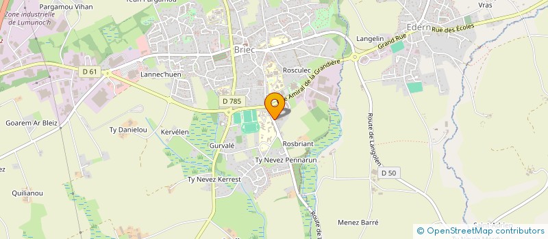 localisation de l'entreprise ENTREPRISE LE ROY à BRIEC