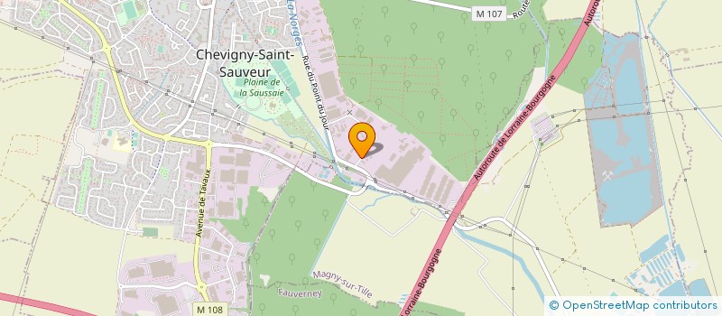 localisation de l'entreprise ENTREPRISE LEBLANC à CHEVIGNY-SAINT-SAUVEUR