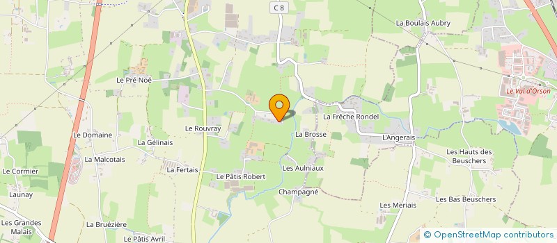 localisation de l'entreprise ENTREPRISE LEBRETON à NOYAL-CHATILLON-SUR-SEICHE