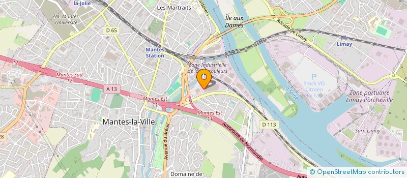 localisation de l'entreprise ENTREPRISE LECHEVALLIER à MANTES-LA-VILLE
